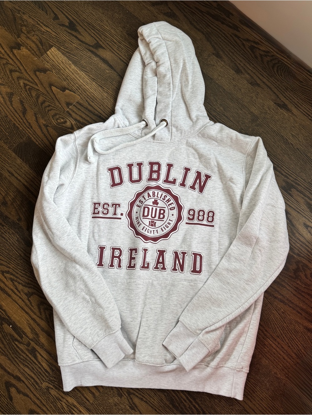 Dublin Ireland Gray Graphic Hoodie